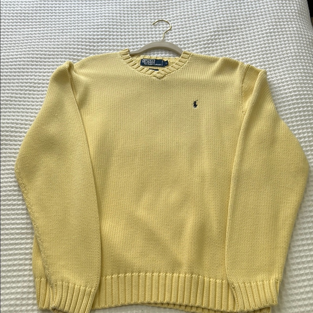 Polo by Ralph Lauren Men's Yellow Sweater